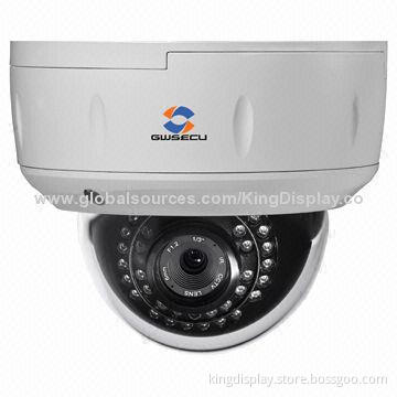 CCTV Security Camera, 600TVL, 1/3-inch Sony CCD, Waterproof, Vandal-proof, IR Dome